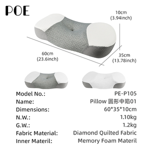 Almofada de Apoio para Pescoço em Espuma de Memória de Alta Qualidade, Design Ergonômico Moderno, para Alívio da Dor no Pescoço com Recursos de Resfriamento Anti-Puxão - Product Image 5