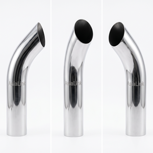 Tuyau d'échappement universel AsiaLink pour camion, diamètre réduit <span class=keywords><strong>de</strong></span> 7 à 5 pouces, en acier poli miroir, système d'échappement pour camion - Product Image 2