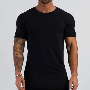 เสื้อยืดคอกลมสีพื้นระบายอากาศทำจากโพลีเอสเตอร์/ ผ้าฝ้ายแฟชั่นแขนสั้นเข้ารูปเรียบง่ายปรับแต่งได้สำหรับฤดูร้อน - Product Image 4