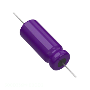 Condensateur canal fabricant traversant, à traverser le circuit, en aluminium, 33 µF 20% 100V, axial TH 33 µF 500D336M100DD2 - Product Image 1