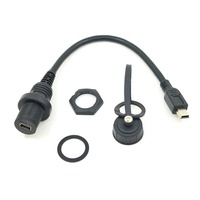 Câble Micro USB étanche mâle-femelle à montage sur panneau