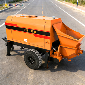 Pompe à béton horizontale diesel certifiée CE, pompe fixe de ligne 25m³/<span class=keywords><strong>h</strong></span> pour le transport vertical de béton sur 130m, utilisation sur chantier - Product Image 2