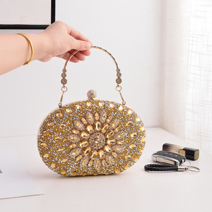 Mode cristal femmes pochette sacs <span class=keywords><strong>de</strong></span> soirée concepteur tournesol strass luxe femmes fête sacs à <span class=keywords><strong>main</strong></span> - Product Image 1