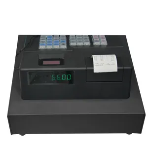 Système de point de vente électronique Caisse enregistreuse avec 38 clés 4 Bill 5 pièces de monnaie Système de point de vente au détail ECR600