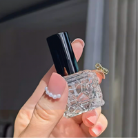 Flacon de parfum en verre de haute qualité de 10 ml, flacon de parfum rechargeable de poche, flacon de parfum en verre, flacon pulvérisateur en aluminium