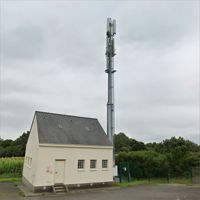 Torres de Comunicación Monopolo de 30m, Acero Galvanizado en Caliente, Poste de Antena GSM, Torre de Soporte para Señal de Telefonía Móvil