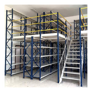 Estantes de almacenamiento para interiores de 2000kg, plataforma de entresuelo, estantes para ático, Material de acero, empresa logística - Product Image 1