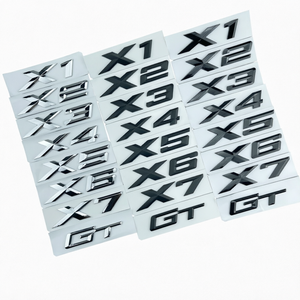 Autocollants de coffre de voiture 3D ABS de luxe avec logo pour modèles X1-X7 F48-E83 F25-G01 - Réutilisables, garantie 1 an - Product Image 1
