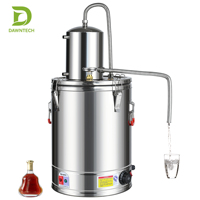 Distillateur d'alcool électrique semi-automatique en acier inoxydable 30L/40L avec contrôle de température et serpentin de condensation