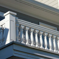 2022 PU garde-corps en plastique polyuréthane, moule à balustrage, moule à béton pour la vente en gros