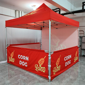 Ánh nắng mặt trời Trung Quốc nhà máy tùy chỉnh thực phẩm ngoài trời không thấm nước gấp 10x10ft in tổ chức sự kiện tán thương mại hiển thị màu hồng lều - Product Image 4