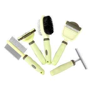 Brosse de nettoyage pour poils d'animaux, pour chiens et chats, élimination des nœuds et des poils lâches, brosses professionnelles pour le toilettage des chiens - Product Image 1