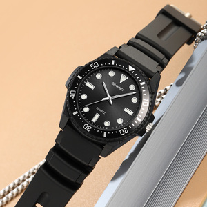 Montre à quartz ronde minimaliste unisexe, étanche, avec bracelet en nylon, sobre mais élégante - Product Image 1