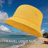 Chapeau de soleil pliable d'été en velours 100% coton, motif argyle, logo imprimé, chapeau de voyage décontracté