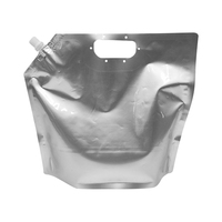 1/2 gallons 5 litres 8 litres sacs en papier d'aluminium mylar pour boisson à cocktail réutilisables personnalisés avec bec verseur