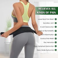 Hanche et douleur sciatique réglable anti-dérapant unisexe sciatique Si soutien articulaire ceinture de hanche pelvis ceinture sacro-iliaque pour hommes et femmes