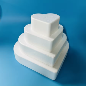 Foam Cake Hartvormig Model Polystyreen Embryo Pop Cake Decoraties Bruiloft Display - Product Image 3