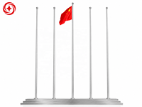 Mât de drapeau extérieur en acier inoxydable de 10 et 13 pieds, à fixation murale, pour hôtels, bâtiments et administrations