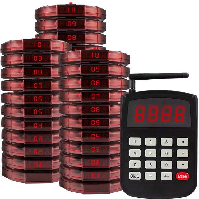 CATEL Beeper Restaurant System, Guest Pagers, Waitress Pager System