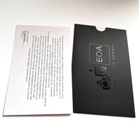 Enveloppes personnalisées en papier noir avec impression couleur ZPT10-16, taille personnalisée, pochette pour reçus, emballage, logo personnalisé, impression UV SPOt