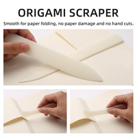 Couteau d'origami artisanal JP ABS pour la découpe de papier et la création de motifs d'os de vache