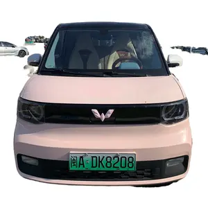 Kullanılan 2020 WULING MINI EV pil aralığı 170KM elektrikli araba kullanılan otomatik saf elektrikli Mini araba