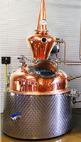 Alambic en acier inoxydable de 500 L, machine à distiller, équipement de distillerie de whisky, pompe moteur CE
