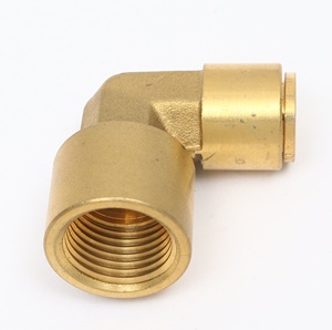 Key Forward Brass nén Phụ kiện đóng dấu bền Brass Công Đoàn đôi Dot phanh phù hợp Brass Ống khuỷu tay nhanh chóng kết nối - Product Image 3