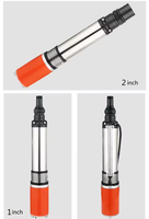 Pompe à eau submersible pour puits profond en acier inoxydable 12V avec sortie de 2 pouces pour l'irrigation