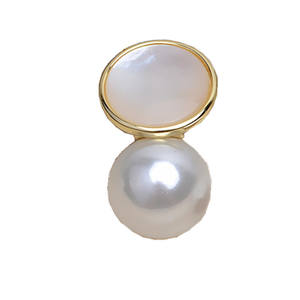 Wenchi Handmade S925 Silver Shell Earrings Pendant <b>Set</b> Women Size 9-14 <b>Pearl</b> Empty Backing Accessory DIY <b>Jewelry</b> Model 13654 - Product Image 5