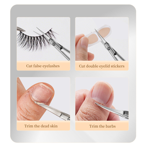 네일 살롱 미용 도구용 날카로운 팁과 스트레이트 블레이드가 있는 제조업체의 스테인리스 스틸 매니큐어 큐티클 가위 - Product Image 4