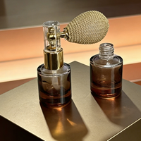 Flacon de parfum en verre transparent avec logo personnalisé, atomiseur anti-fuite pour cadeau de parfum de marque