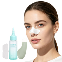 Kit de Soin OEM Personnalisé pour la Zone T et le Nez : Dissolvant de Sébum, Éliminateur de Points Noirs, Nettoyant Pores, Contrôle du Sébum, avec Cotons Démaquillants