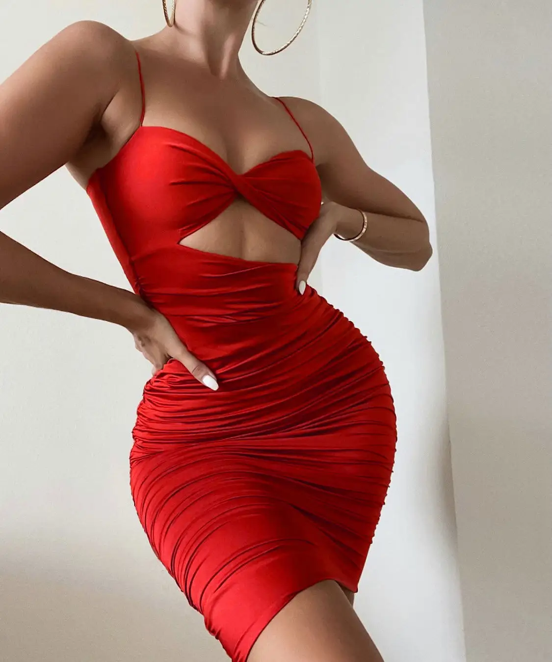 2022 Date Night Dress Sexy Ladies Elastic Straps Two-pack Hip Skirt Open Back Sexy Women's Clothing