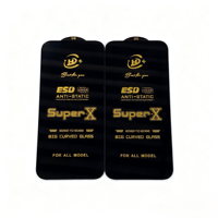 Protection d'écran en verre trempé Super X ESD à prix avantageux pour iPhone Samsung Infinix Tecno Accessoires mobiles Film en verre