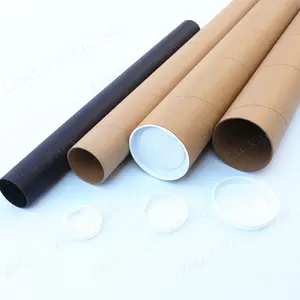 cardboard cylinder mailing tube with end caps poster tubes cardboard customized