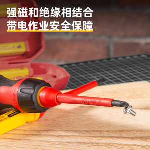 Set di <span class=keywords><strong>Cacciaviti</strong></span> Isolati con Testa a Cambio Rapido Deli DL510107, Cacciavite Multifunzionale per Elettricisti di Alta Qualità - Product Image 5