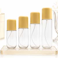 Flacon pulvérisateur de luxe pour cosmétiques, 100ml, 120ml, 130ml, 150ml, en PET, avec bouchon à pression, pour brume faciale, OEM