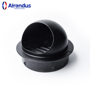 Hvac Hệ thống bộ phận nhà máy giá thép không gỉ Vòng Brushed Bull mũi extractor External tường Vent Outlet - Product Image 6