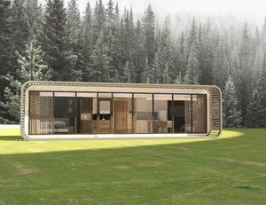 Cabaña Prefabricada Moderna y Transpirable de Acero Tipo Apple, para Glamping <span class=keywords><strong>al</strong></span> Aire Libre, Alojamiento, Villa, Almacén, Oficina, Casa Contenedor, Baño - Product Image 2