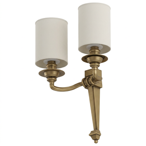 Lámpara de Pared Clásica de Doble Brazo con Pantallas de Tambor para Dormitorio, Sala de Estar, Comedor, Iluminación Interior, Lámparas Colgantes - Product Image 2