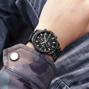 <span class=keywords><strong>Reloj</strong></span> de Pulsera para Hombre, Multifunción, con Tira Luminosa, Colores de Moda, Resistente al Agua, <span class=keywords><strong>Reloj</strong></span> de Cuarzo, Nuevo Modelo 2020 - Product Image 1