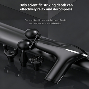 <span class=keywords><strong>Pistolet</strong></span> de <span class=keywords><strong>massage</strong></span> portatif sans fil à 4 têtes, mini masseur à percussion profonde, rechargeable par USB, faible bruit, pour la gym, le bureau, la maison, les douleurs corporelles - Product Image 3