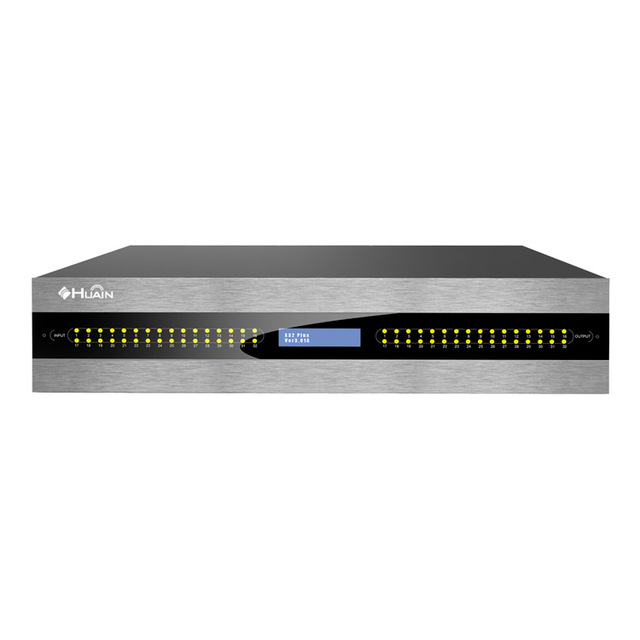 HUAIN Conference Audio Equipment Phoenix Interface 32*32 Channel Digital Audio matrix for Switching