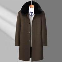 Manteau long imprimé pour homme, collection automne 2026, avec logo brodé, personnalisable, dropshipping