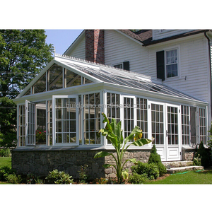 Nouveaux kits de véranda en aluminium bon marché de conception moderne maisons en verre rétractables mobiles de véranda <span class=keywords><strong>sur</strong></span> pied - Product Image 4