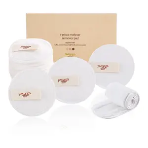 Miếng Vệ Sinh Mặt Bằng Cotton Tre Bền Vững Không Chất Thải Miếng Tẩy Trang Tái Sử Dụng Hình Tròn