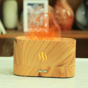 Diffuseur d'arômes New Flame, imitation bois foncé, humidificateur 5V USB pour la maison, chambre à coucher, lumière d'ambiance, diffuseur d'huiles essentielles - Product Image 3