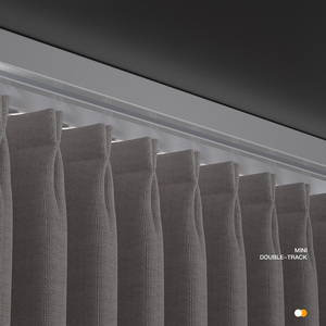 Binari per <span class=keywords><strong>Tende</strong></span> a Soffitto in Alluminio, <span class=keywords><strong>Binario</strong></span> <span class=keywords><strong>Doppio</strong></span> per <span class=keywords><strong>Tende</strong></span> con Accessori, Vendita Calda - Product Image 2
