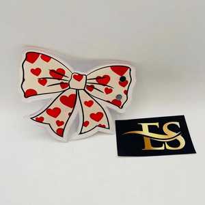 Nude Bow With Heart Special <b>Valentine</b> Lash Tile Heart Lash Tile Acrylic Glossy Beauty Instrument Eyelash Extension Tile - Product Image 4